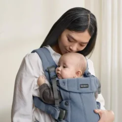 BabyBjörn Harmony Draagzak – Geweven – Mélange Blauw