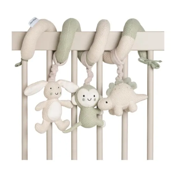 Baby’s Only Boxspiraal - Animals - Laurel Green/Warm Linen