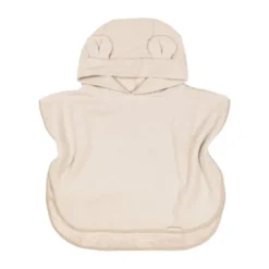Bamboom Badponcho Baby 0–2 Jaar - Bamboe Wafel Terry - Warm White