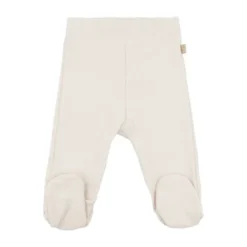 Bamboom Broekje met voetjes - 1 Mnd - Warm White