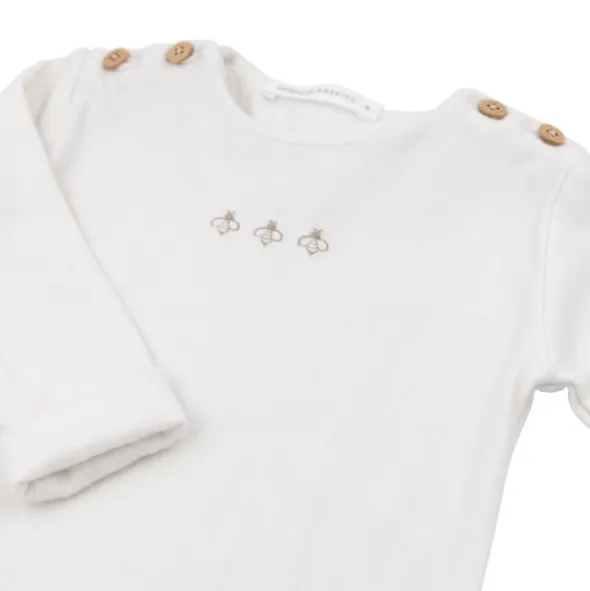 Bamboom Jumpsuit Met Voetjes Bees - Cream - 1 M