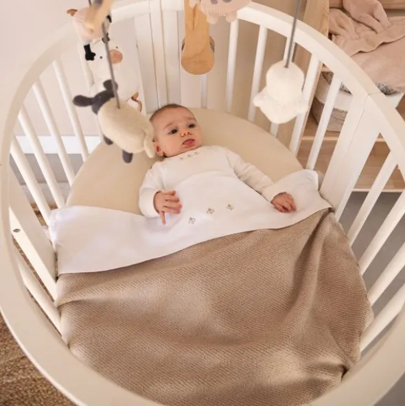 Bamboom Jumpsuit Met Voetjes Bees - Cream - 1 M