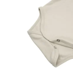 Bamboom Long Sleeve Polo Romper - 6 Mnd - Sand