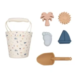 Bamboom Strandset – Emmer, Schep & 4 Vormpjes - Sealife