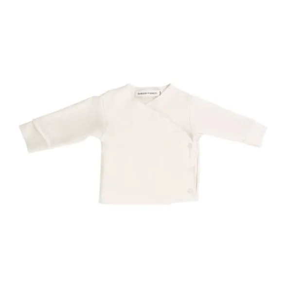 Bamboom T-shirt Lange Mouw Creme Prematuur