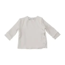 Bamboom T-Shirt Met Overslag - Lange Mouw - 1 Mnd - Sand