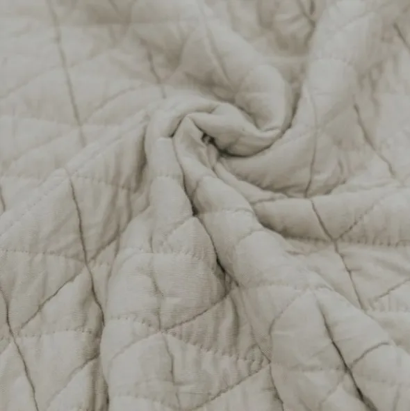 Bamboom Wrinkled Ledikantdeken - Grijs