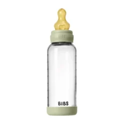 BIBS Fles - Medium Flow - 240 ml - Glas/Latex - Sage