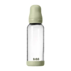 BIBS Fles - Medium Flow - 240 ml - Glas/Latex - Sage