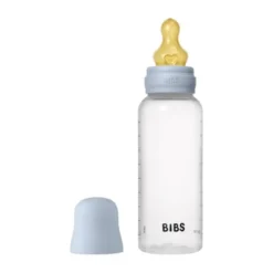 Bibs Fles - Medium Flow - 270 ml - Latex - Baby Blue