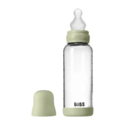 BIBS Fles - Medium Flow - 240 ml - Silicone/Glas - Sage