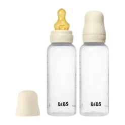 BIBS Fles - Medium Flow - 2 Stuks - 270 ml - Latex - Ivory