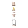 BIBS Fles - Slow Flow - 120 ml - Glas/Latex - Blush