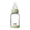 BIBS Fles - Slow Flow - 120 ml - Silicone/Glas - Sage