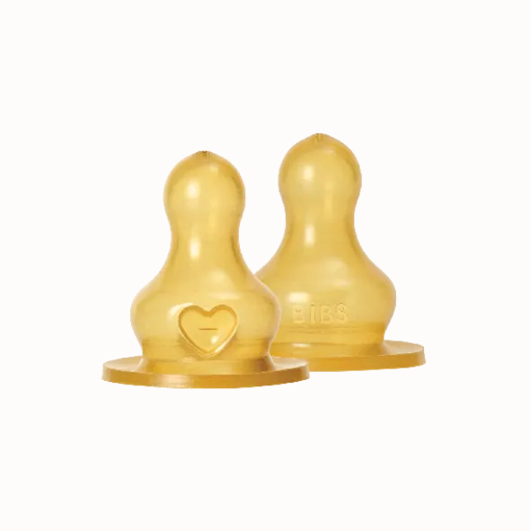 BIBS Flesspeen Rond - Medium Flow - 2 Pack - Latex