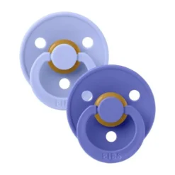 BiBs Fopspeen - Rond - 2 Stuks - 6-18 Mnd - Hush / Grape