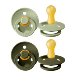 BiBs Fopspeen - Rond - 2 Stuks - 6-18 Mnd - Hush / Grape