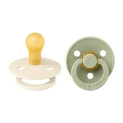 BiBs Fopspeen - Rond - 2 Stuks - 6-18 Mnd - Hush / Grape