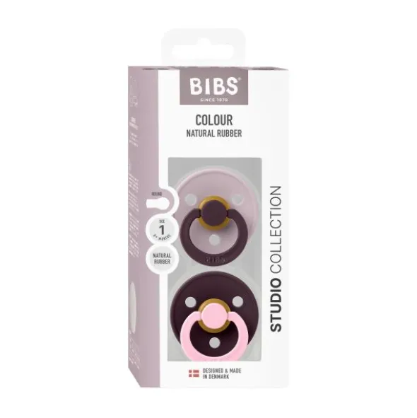 BiBs Studio Fusion Fopspeen - Rond - 2 Stuks - 6-18 Mnd - Sage/Hunter Green