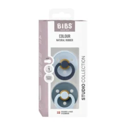BiBs Studio Fusion Fopspeen - Rond - 2 Stuks - 6-18 Mnd - Sage/Hunter Green