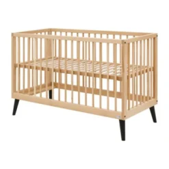 Bopita Fay Bed 60×120 cm - Naturel/Mat Zwart