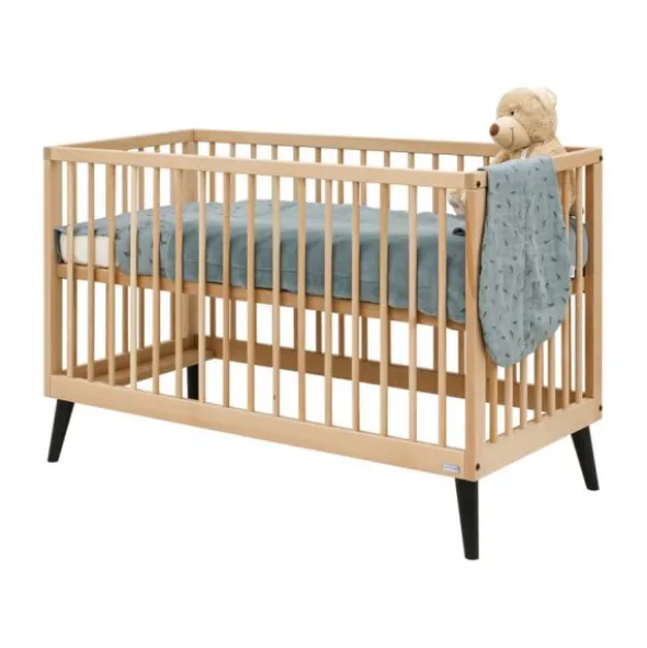 Bopita Fay Bed 60×120 cm - Naturel/Mat Zwart