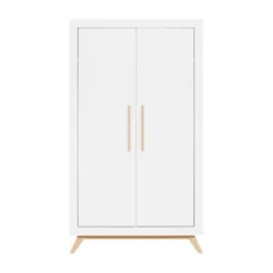 Bopita Fenna Babykamer Wit / Naturel | Bed 60 x 120 cm + Commode + Kast 2-Deurs