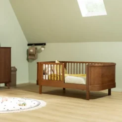 Bopita Heya Peuterbed - 70 x 140 cm - Walnut
