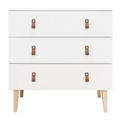 Bopita Indy Babykamer Wit / Naturel | Bed 60 x 120 cm + Commode