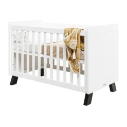 Bopita Juno Ledikant - 60x120 cm - Wit/Zwart