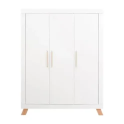 Bopita Lisa Kledingkast Wit / Naturel 3-Deurs