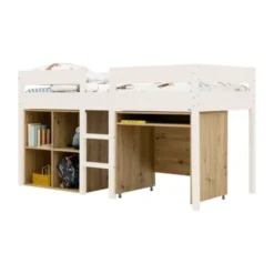Bopita Mick Halfhoogslaper 90x200 Bureau + Vakkenkast | Dune