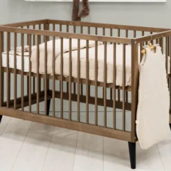 Bopita Zara Babykamer Walnoot | Bed 60x120 + Commode
