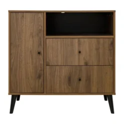 Bopita Zara Babykamer Walnoot | Bed 60x120 + Commode