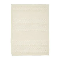 Cam Cam Copenhagen Pointelle Gebreide Baby Deken - Off White