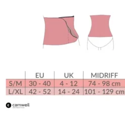 Carriwell Belly Binder Buikband Zwart Mt. S/M