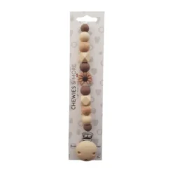 Chewies & More Speenclip - Daisy - Wood Brown