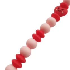 Chewies & More Speenkoord - Chewie Clip Sweet Heart - Pink & Red