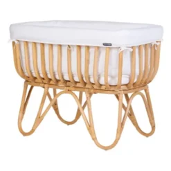 Childhome Rattan Wieg Rechthoekig Met Matras Naturel