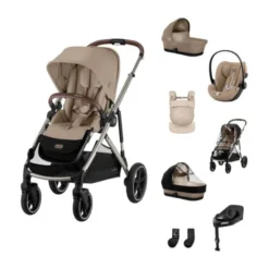 Cybex Gazelle S 3-in-1 Kinderwagen Set XL Incl. Amya - Taupe/Almond Beige
