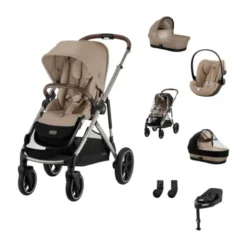 Cybex Gazelle S 3-in-1 Kinderwagen Set XL - Taupe/Almond Beige