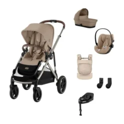 Cybex Gazelle S 3-in-1 Kinderwagen Set M Incl. Amya - Taupe/Almond Beige