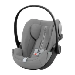 Cybex Gazelle S Kinderwagen - Silver - Stone Grey | Cybex Cloud G I-Size Plus Autostoeltje - Stone Grey | Cybex Base G | Autostoel adapters