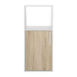 Diagone Onderkast Schuine Wand 1-Deurs – Eik / Wit
