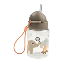 Done By Deer Drinkfles Met Rietje - Tiny Trails - Sand - 280 ml