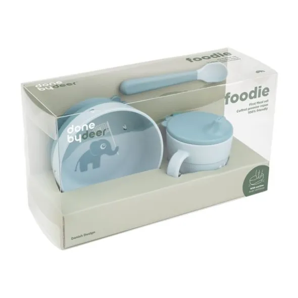Done By Deer Foodie First Meal Set - Happy Clouds - 3-Delig - Green