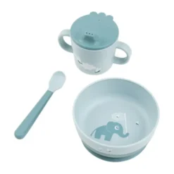 Done By Deer Foodie First Meal Set - Happy Clouds - 3-Delig - Green