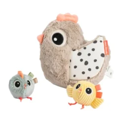 Done by Deer Hide & Seek Activity Toy - Clucky - Sand