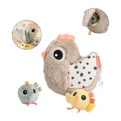 Done by Deer Hide & Seek Activity Toy - Clucky - Sand