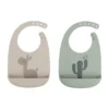 Done By Deer Lalee Slab Sand/Green 2 Stuks